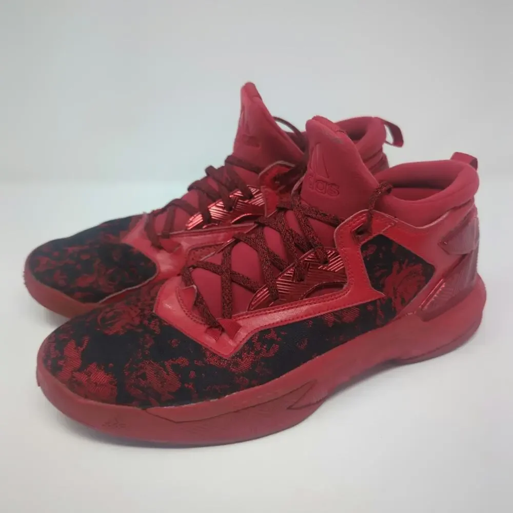 Adidas D Lillard 2 Mens Scarlet Black/Red Sneakers Size 13